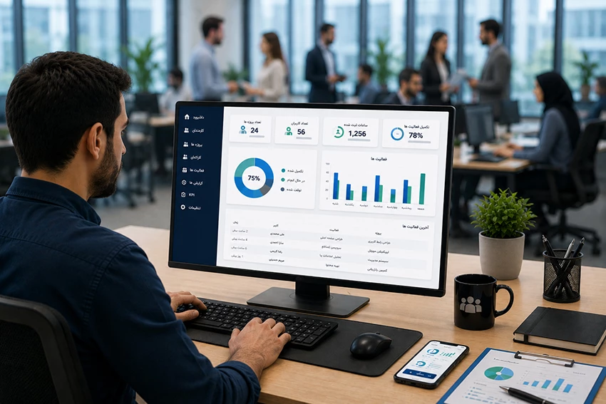 نقش اپلیکیشن گزارش کار در مدیریت منابع انسانی و عملکرد کارکنان